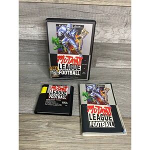 Mutant League Football Sega Genesis EA 1993 CIB Case Manual Cartridge 7081
